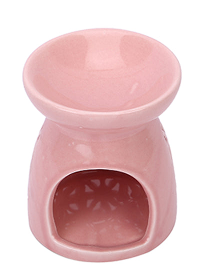 Contemporary Geometric Cutout Porcelain Aroma Diffuser in Dusty Rose