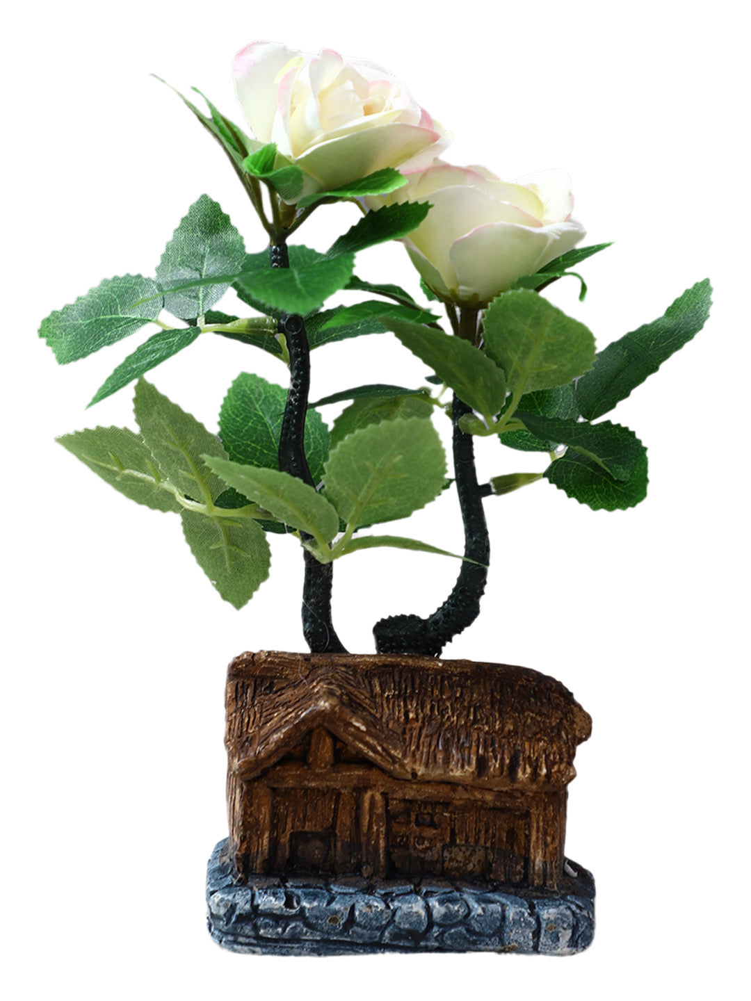Colorful and Attractive White Rose Bonsai Plant - Default Title (APL20203)
