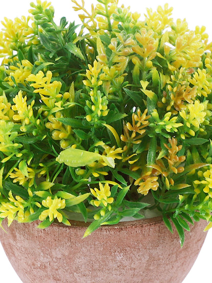 Natural touch Yellow Indore Artificial Plant with Pot - Default Title (APL2073YE)
