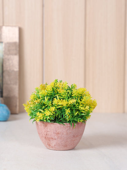Natural touch Yellow Indore Artificial Plant with Pot - Default Title (APL2073YE)