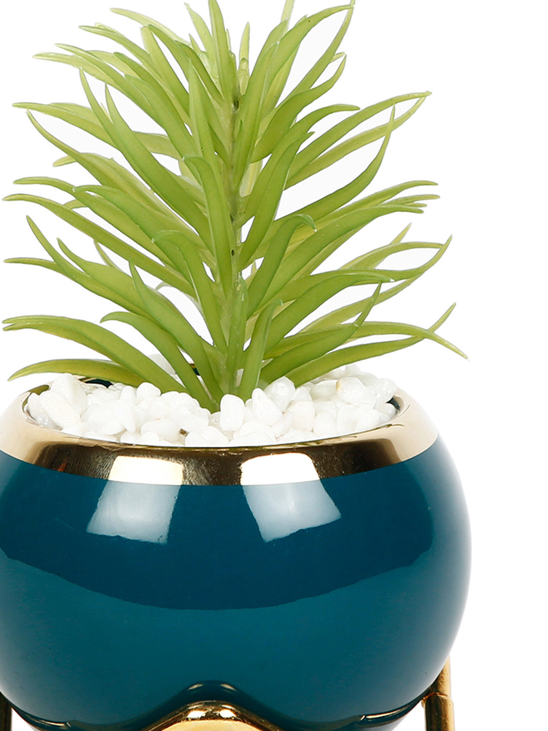 Radiating Pot with artificial plants for home décor - Default Title (APL21356)