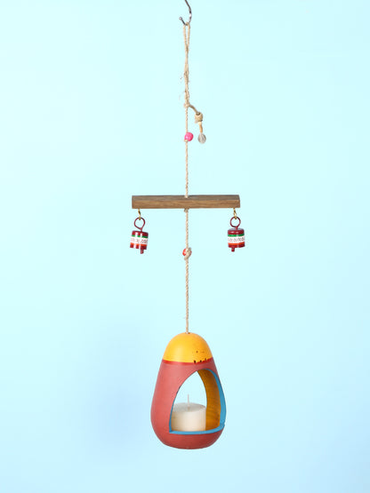 Red Hanging Candle Holder - Default Title (BIR2102)