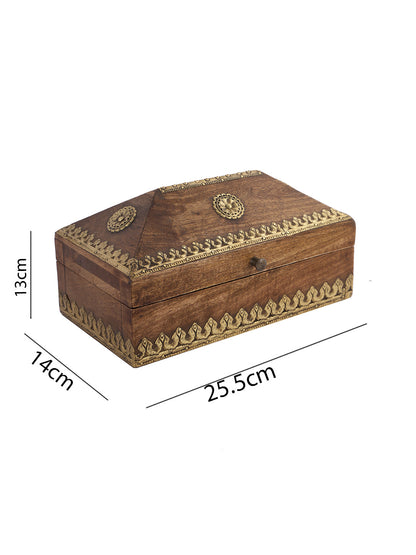 Wooden Solid Storage Box - Default Title (BOXJM2210)