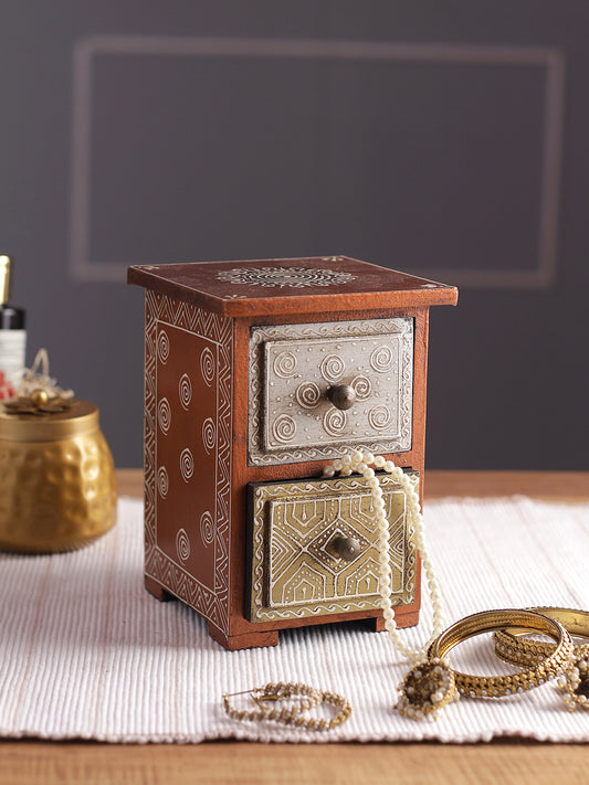 Handpainted Chest of Drawers - Default Title (BOXJM22170)