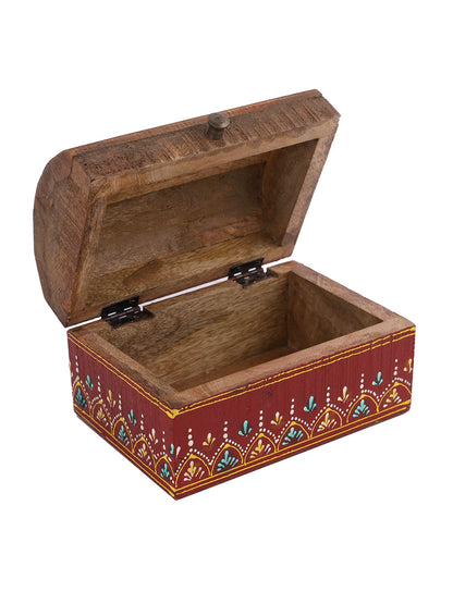 Wooden Handpainted Box/Organizer - Default Title (BOXJM22172)