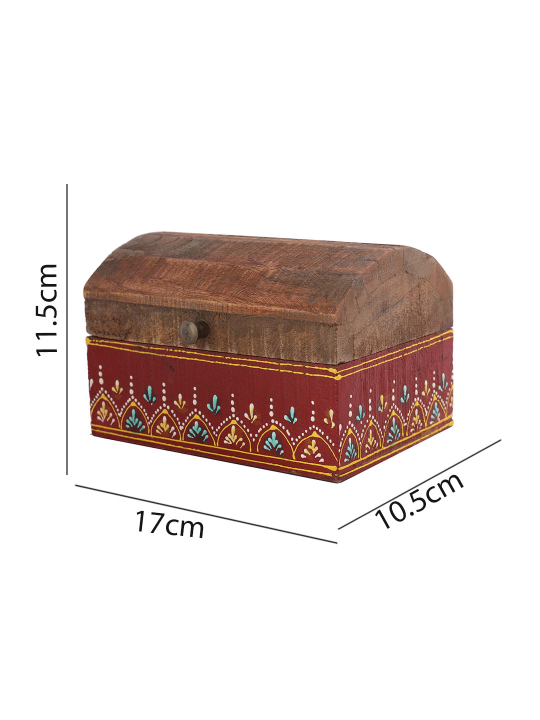 Wooden Handpainted Box/Organizer - Default Title (BOXJM22172)