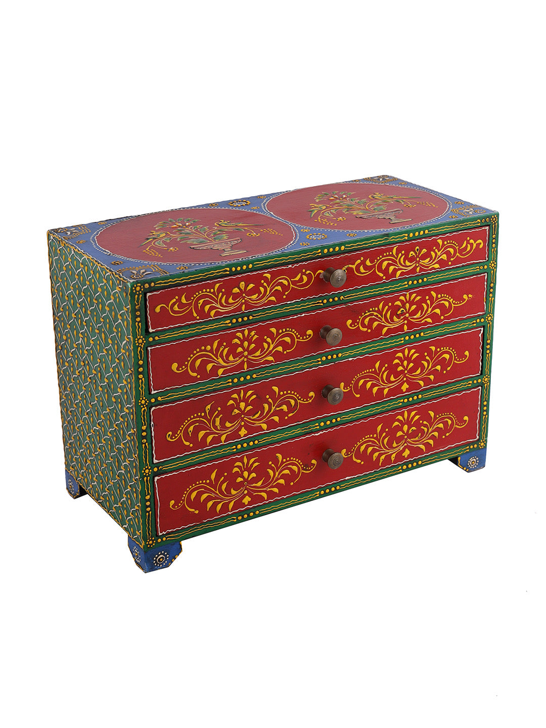 Handpainted Chest of Drawers - Default Title (BOXJM2263)