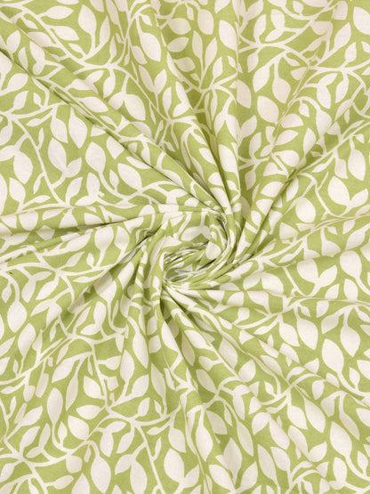 Green Garlands 144TC Cotton Double Bedsheet with 2 Pillow Covers