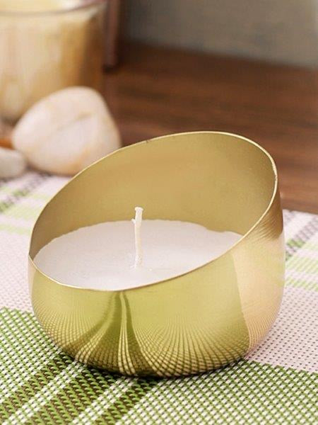 Handcrafted Golden Candle Holder - Default Title (CAN2102)