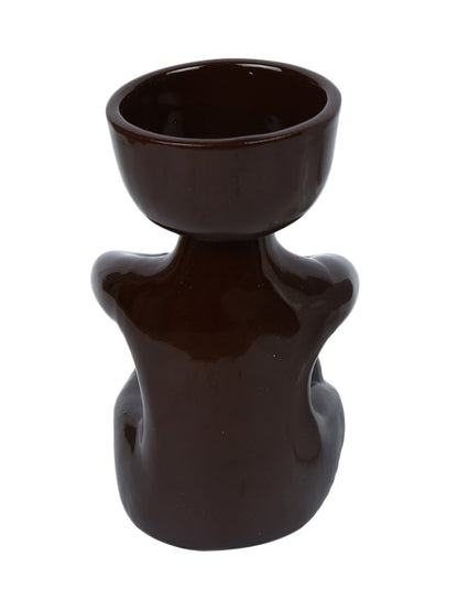 Black Head Mini Planter Pots - Default Title (CERF2189BL)