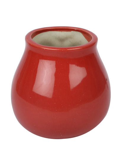 Red Owl Shape Head Mini Planter Pot - Default Title (CERF2191B)