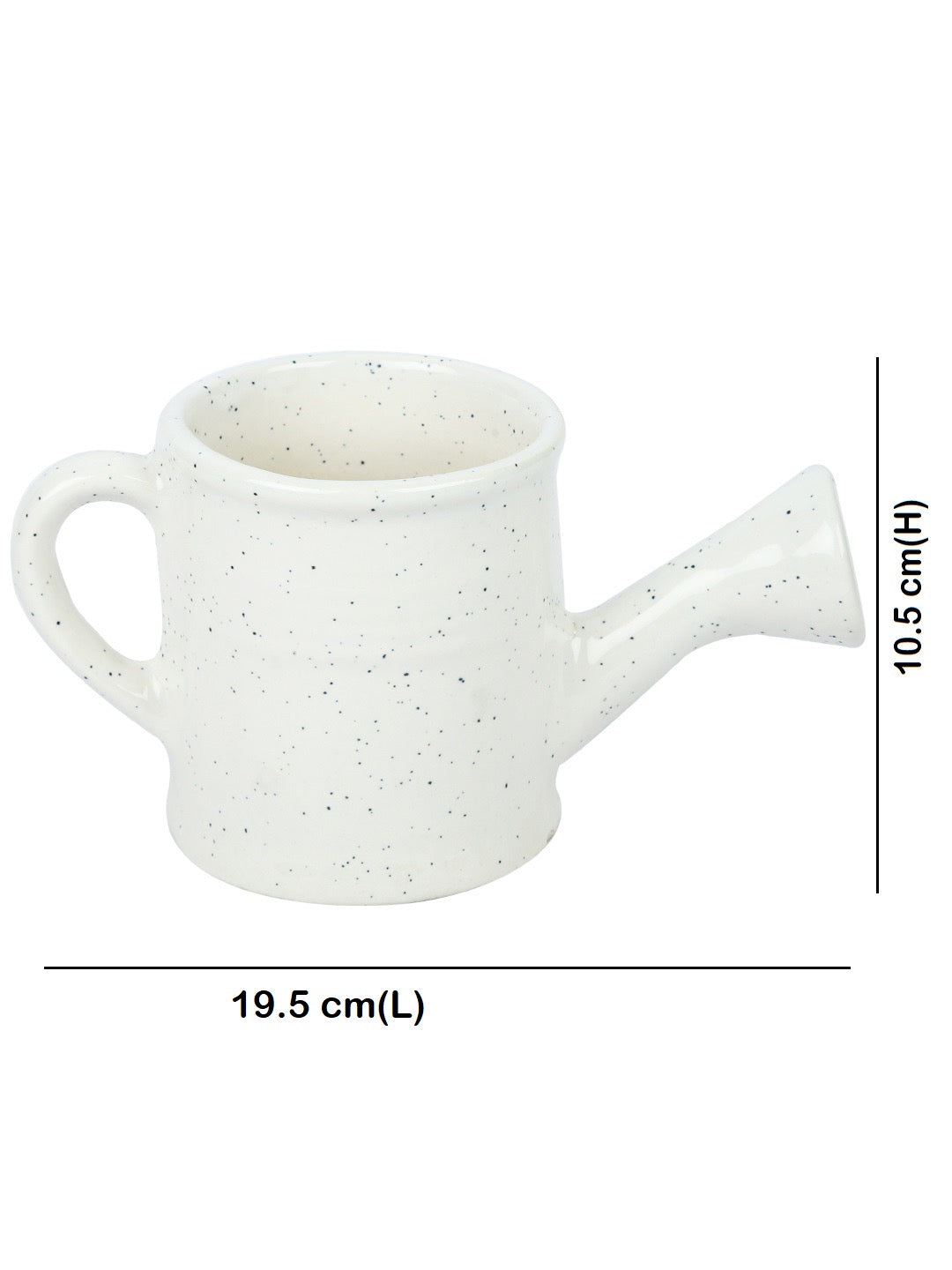 White Watering Can Shaped Mini Pot - Default Title (CERF2192)