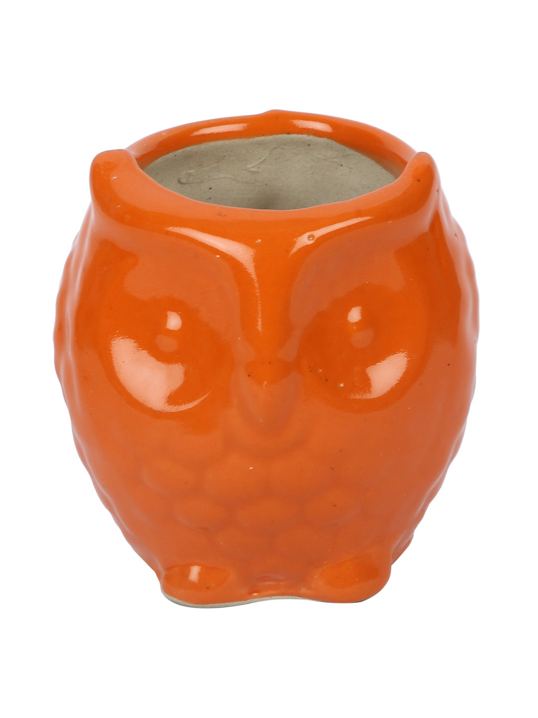 Orange Owl Shaped Pot for Plants - Default Title (CERF2197B)