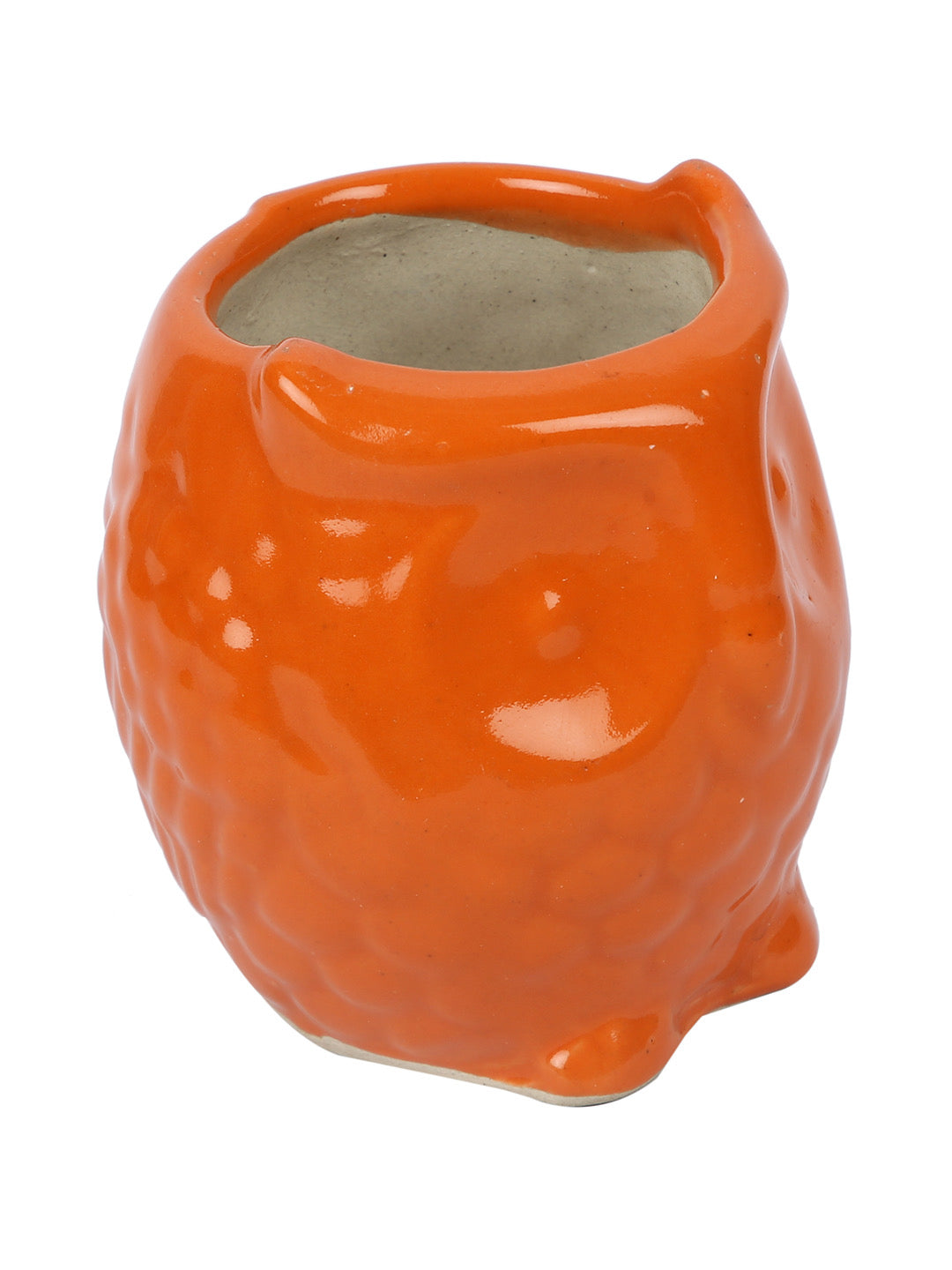 Orange Owl Shaped Pot for Plants - Default Title (CERF2197B)