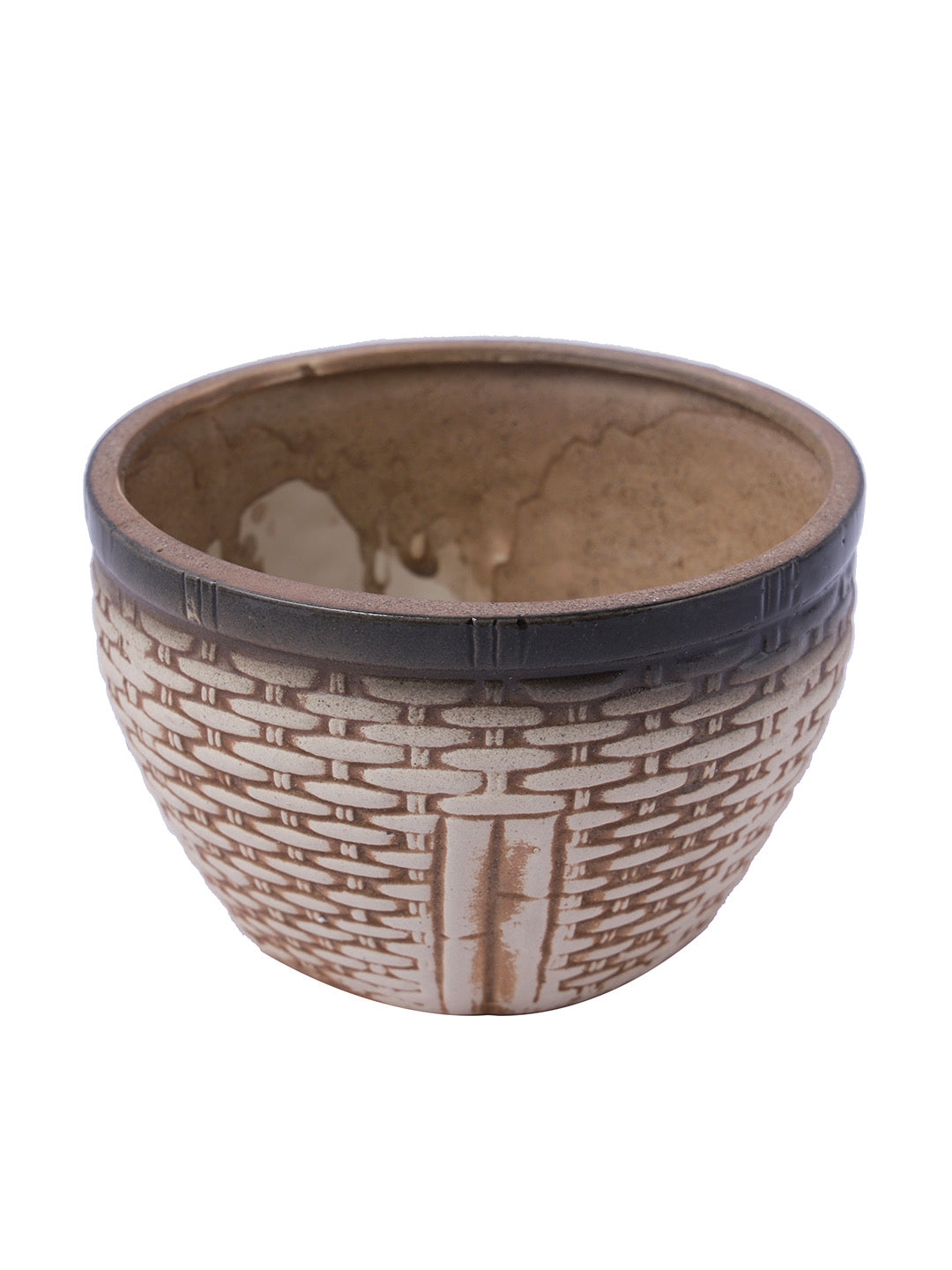 Beige Ceramic Pot - Default Title (CH18313B)