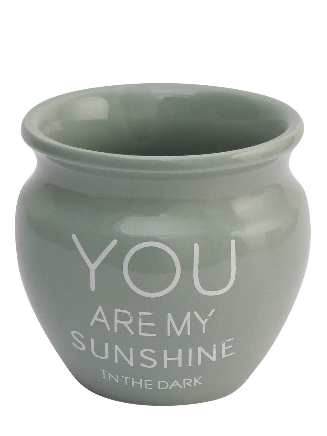 Set of 3 Round Ceramic Planters with a Quote - Default Title (CH20117_3)