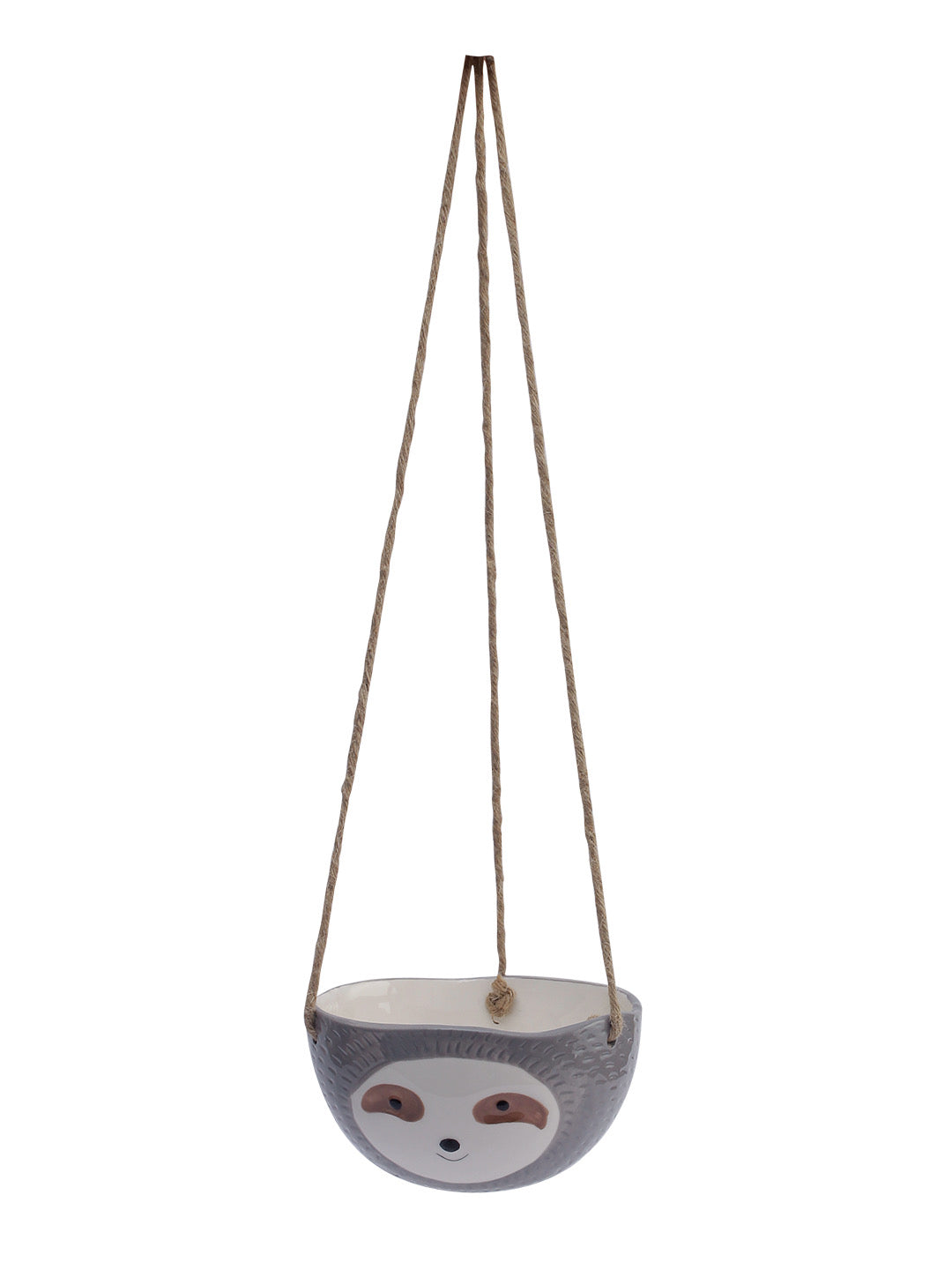 Green Baby face Hanging Ceramic Planter - Default Title (CH20259GR)