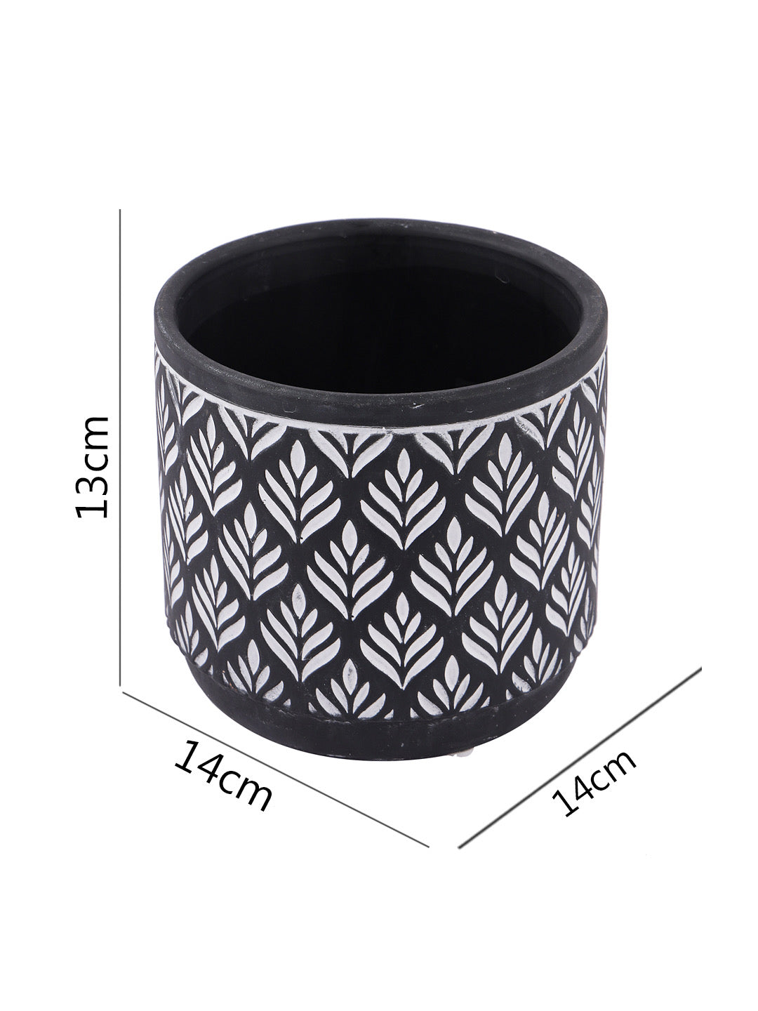 Classy and Chic Black Hue Planter - Default Title (CH210059)