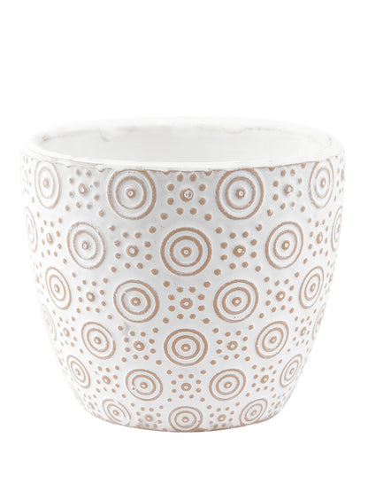 White Ceramic Pot - Default Title (CH210065)