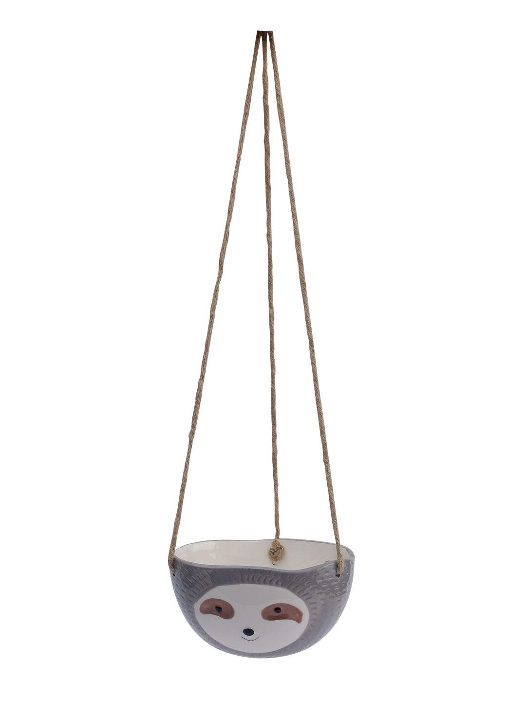 Green Baby face Hanging Ceramic Planter - Default Title (CH22259GR)