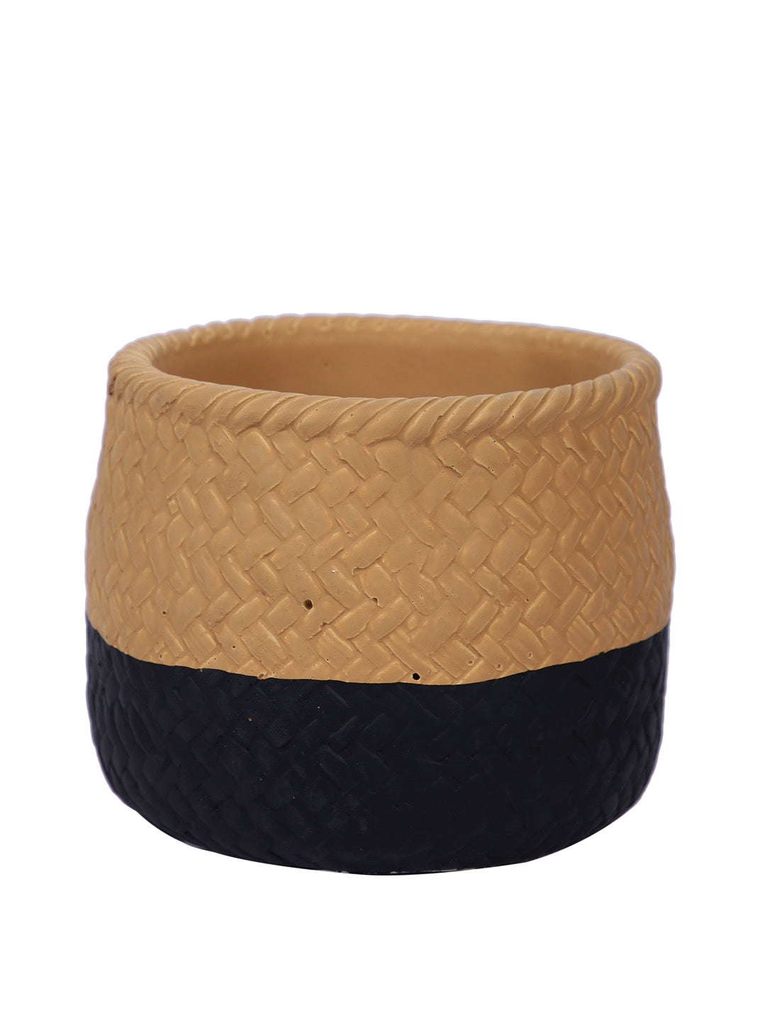 Jute Look Ceramic Planter - Default Title (CHC22333BL)