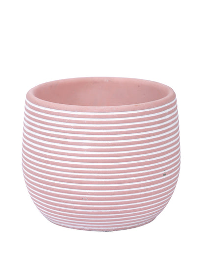 Spiral Texture Ceramic Pink Planter - Default Title (CHC22337PI)