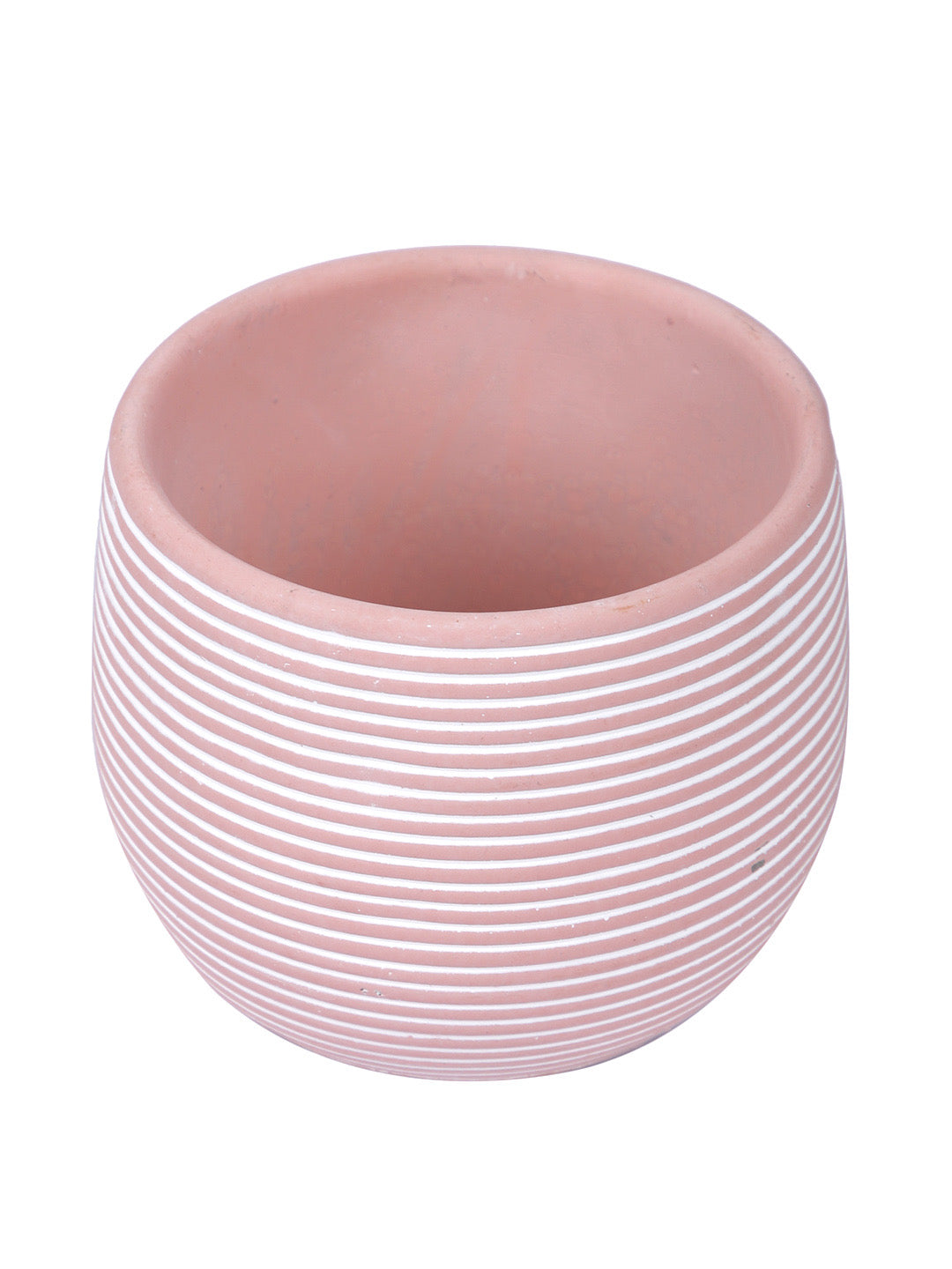 Spiral Texture Ceramic Pink Planter - Default Title (CHC22337PI)