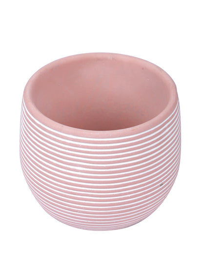 Spiral Texture Ceramic Pink Planter - Default Title (CHC22337PI)