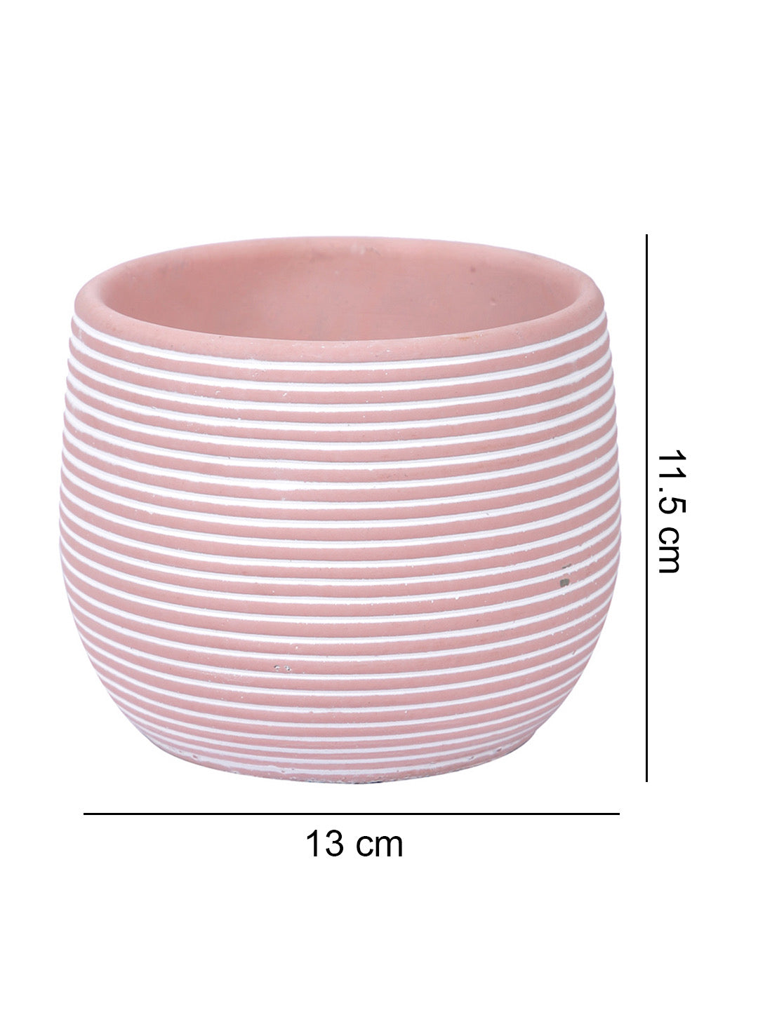 Spiral Texture Ceramic Pink Planter - Default Title (CHC22337PI)