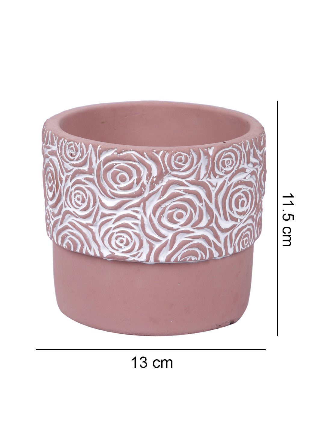 Flower Texture Ceramic Planter - Default Title (CHC22341PI)