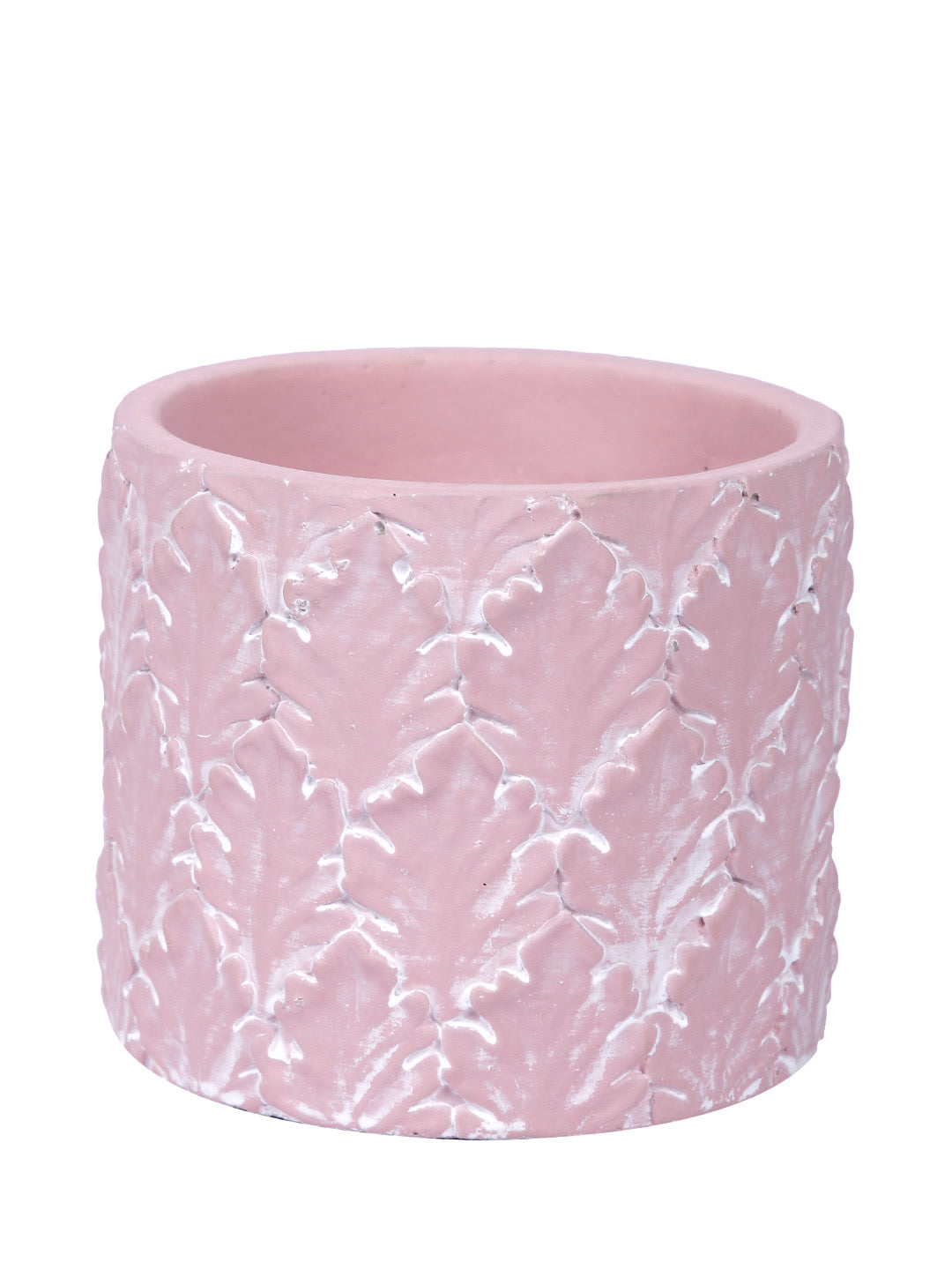 Leaf Textured Ceramic Pink Indoor Planter - Default Title (CHC22345PI)