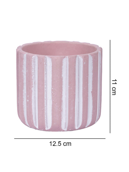 Fluted Pattern Ceramic Planter - Default Title (CHC22349PI)