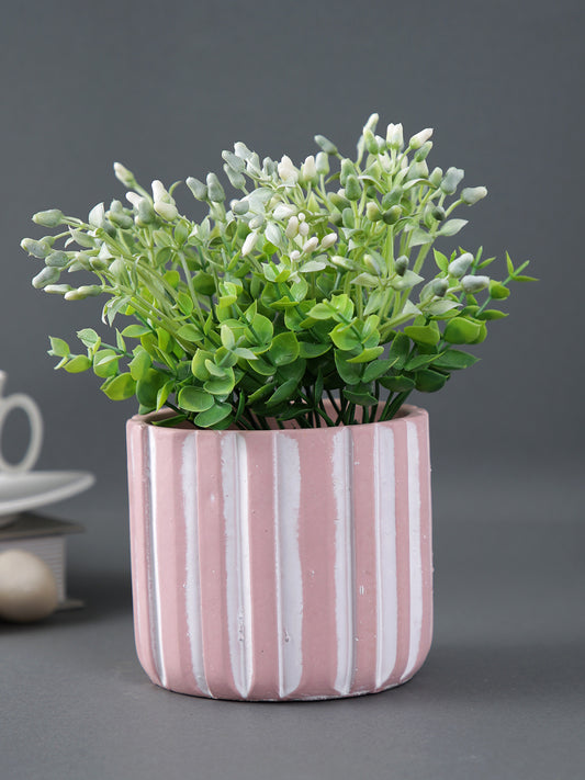 Fluted Pattern Ceramic Planter - Default Title (CHC22349PI)