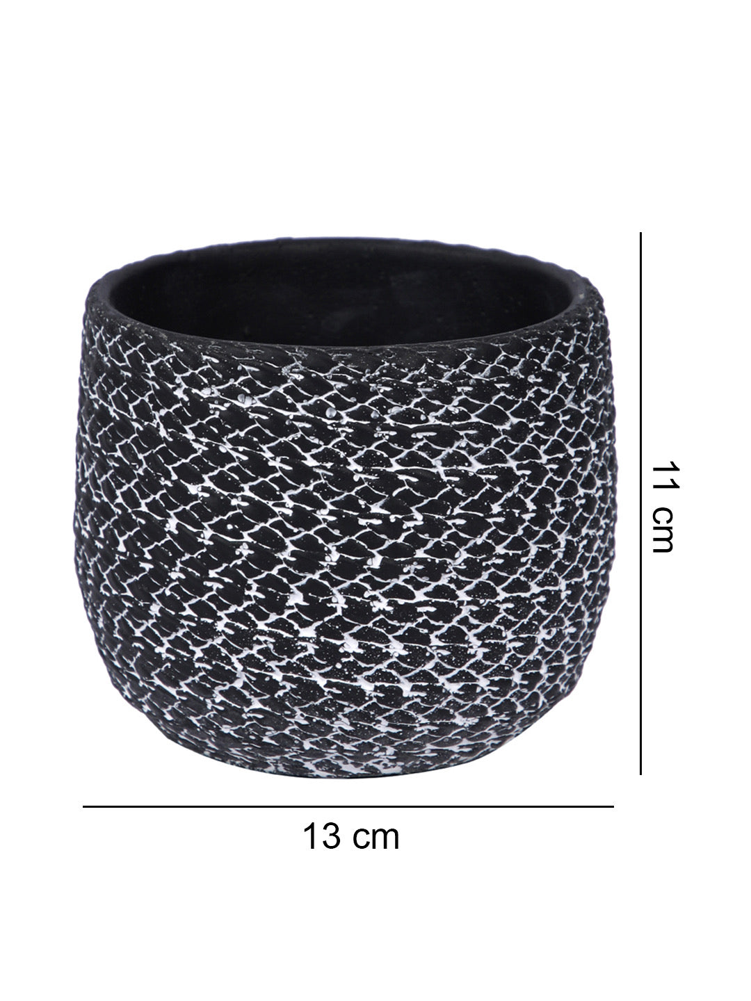 Textured Black Small Planter - Default Title (CHC22361BL)