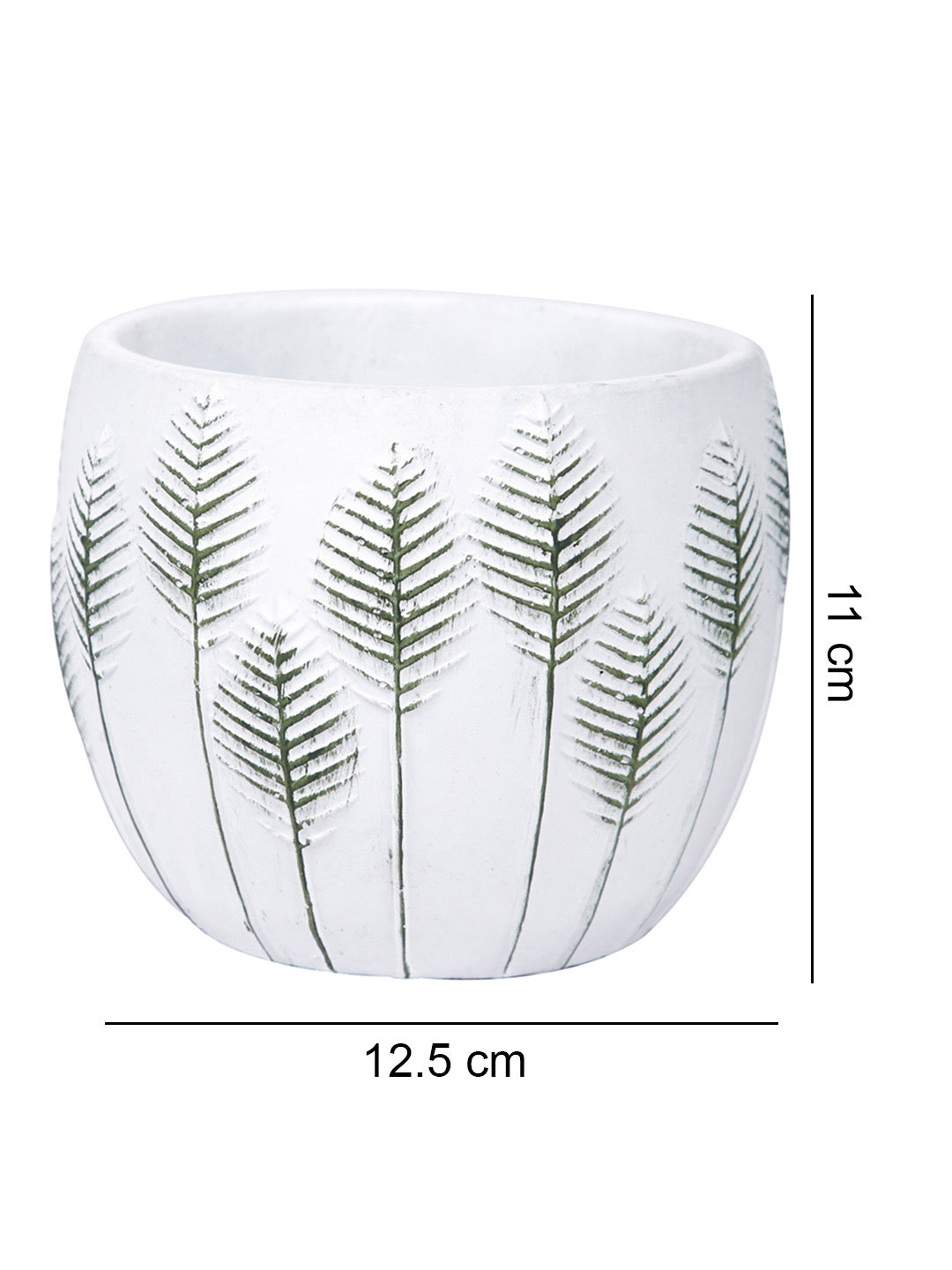 Leaf Pattern Indoor Planter - Default Title (CHC22365GR)