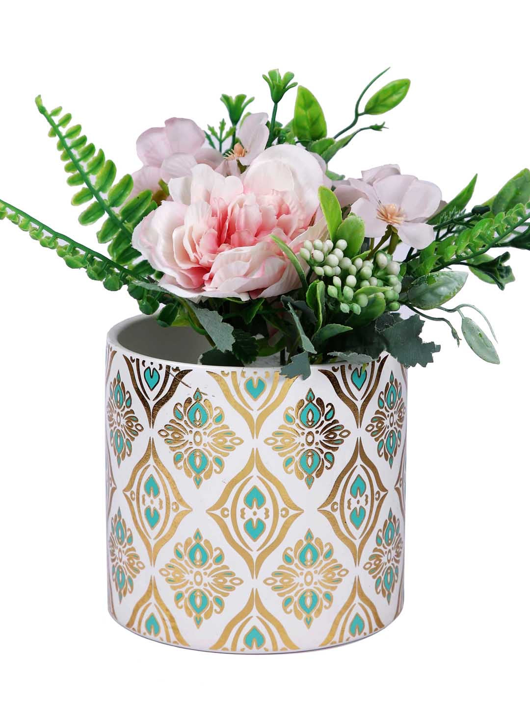 Ceramic Mandala Print Planter - Default Title (CHC22381D)