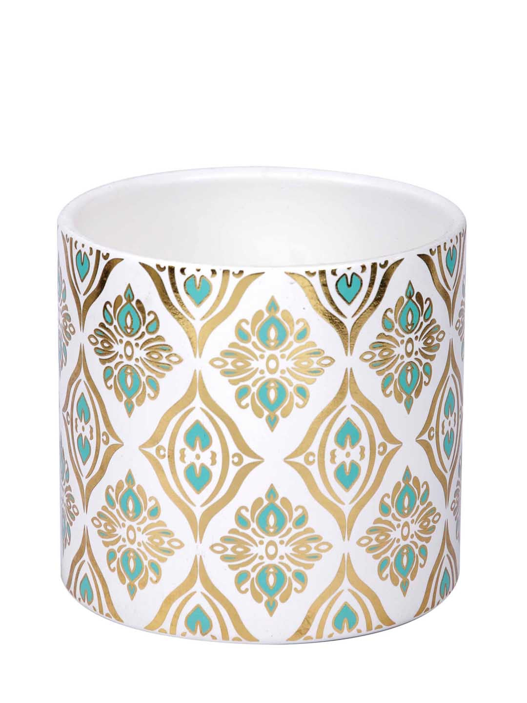 Ceramic Mandala Print Planter - Default Title (CHC22381D)