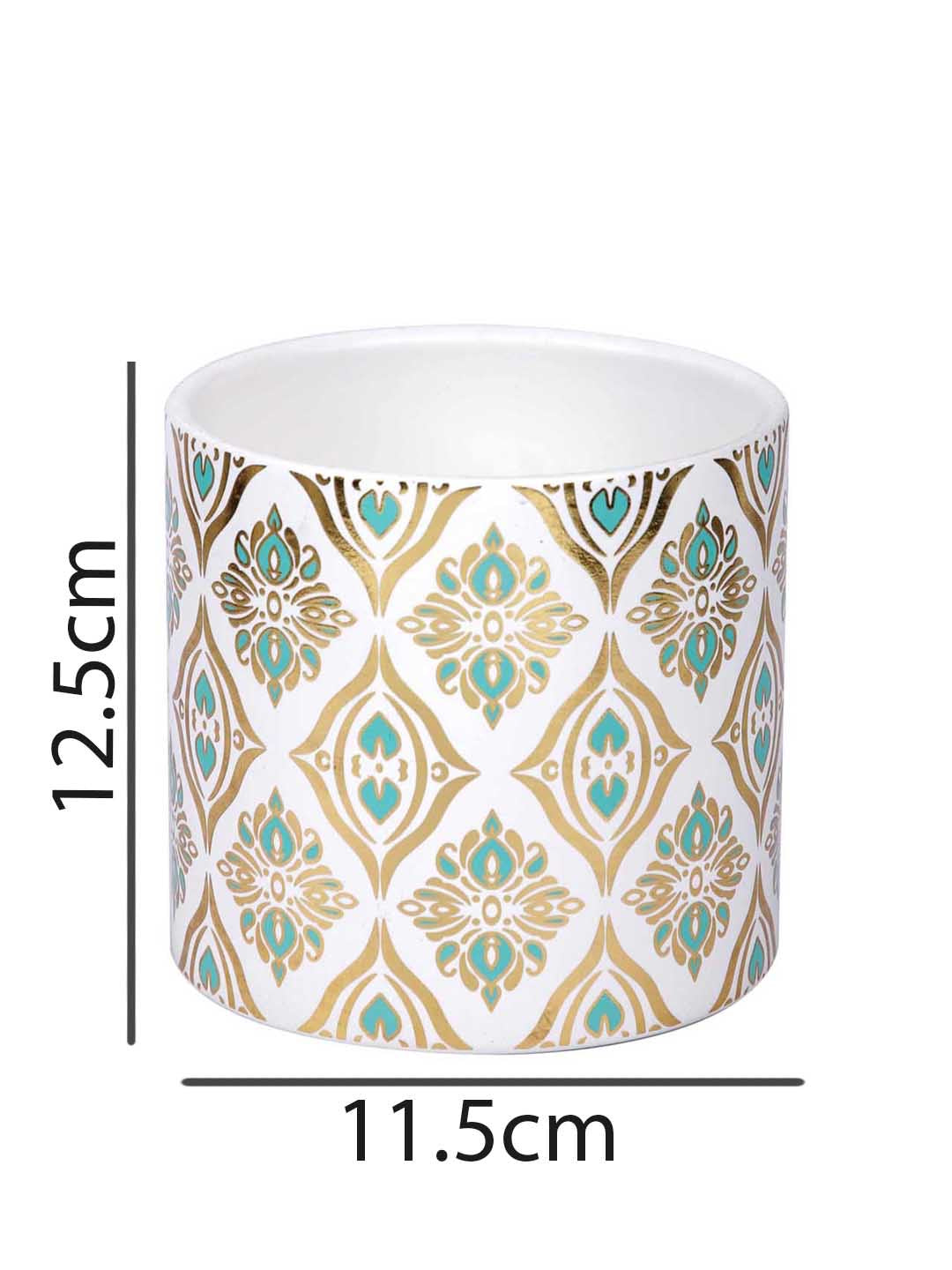 Ceramic Mandala Print Planter - Default Title (CHC22381D)