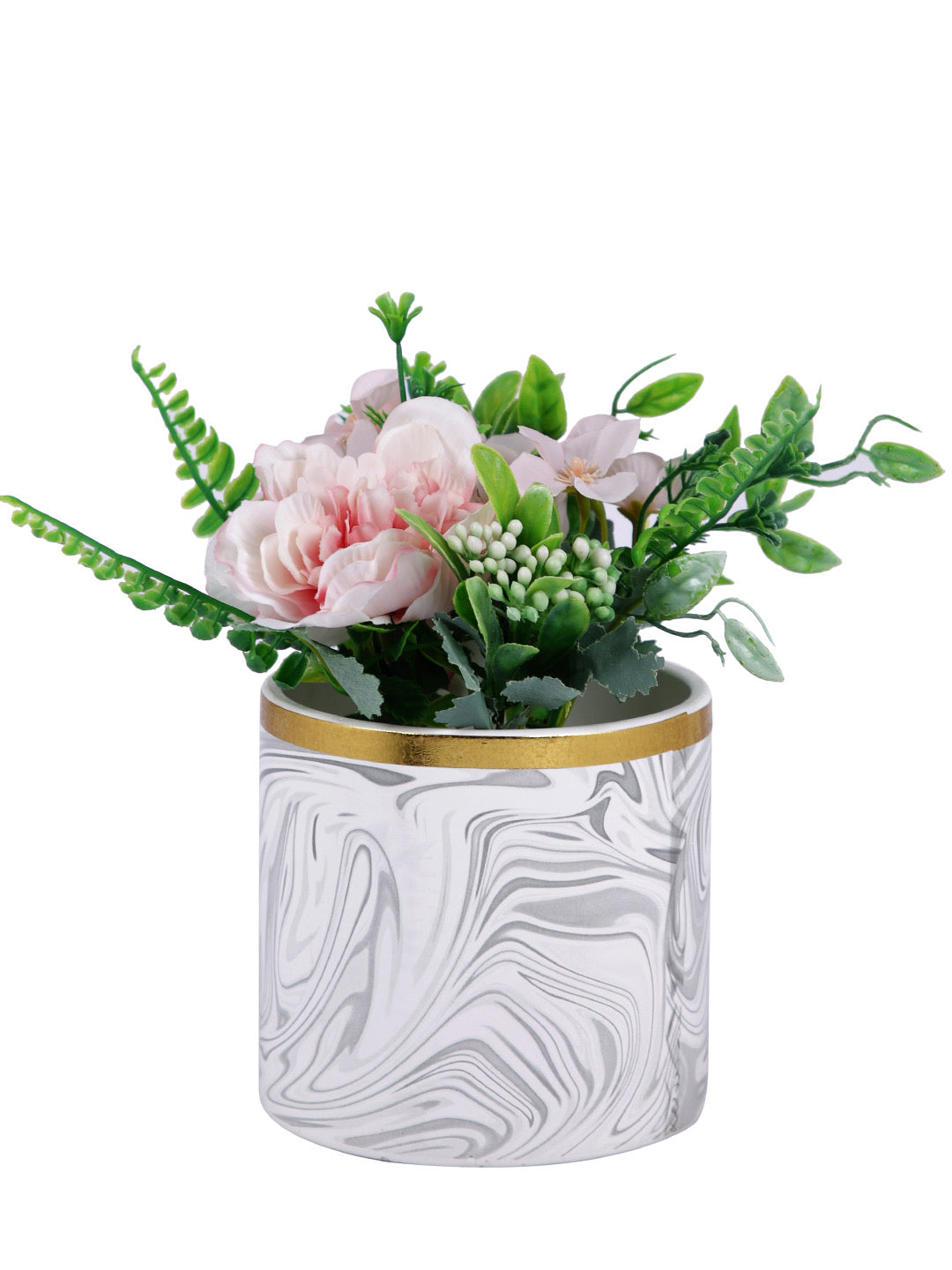 Ceramic Planter with Abstract Pattern - Default Title (CHC22385A)