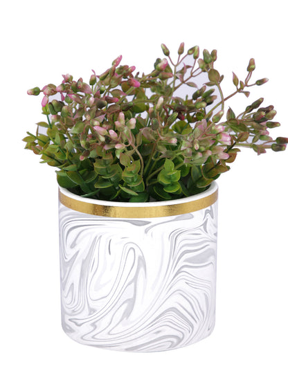 Ceramic Planter with Abstract Pattern - Default Title (CHC22385A)