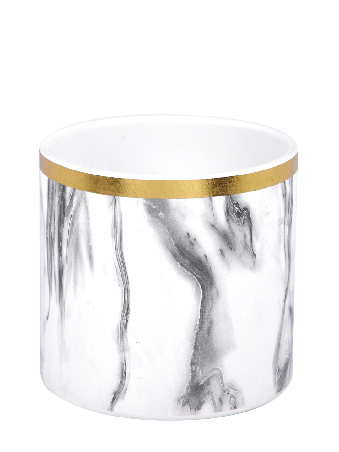 Ceramic Planter with Abstract Marble Pattern - Default Title (CHC22385B)