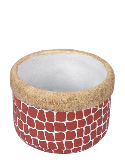 Red Ceramic Planter - Default Title (CHC22459)