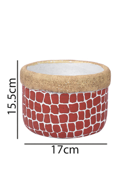 Red Ceramic Planter - Default Title (CHC22459)