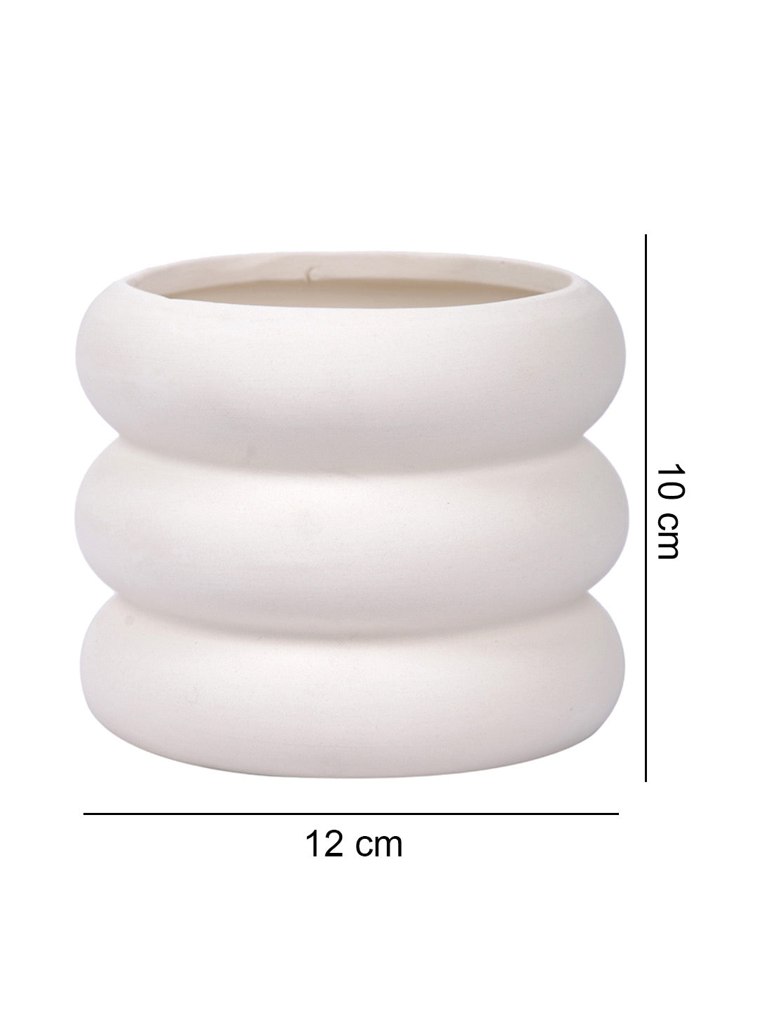 Circular Disc Shape Ceramic Planter - Small - Default Title (CHC22474SM)