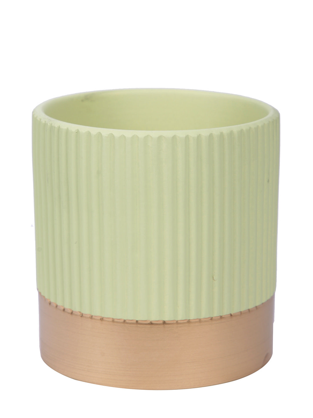 Ribbed Medium Planter - Default Title (CHC22509YE)