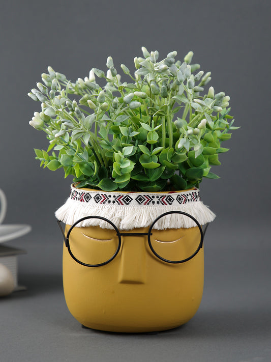 Specs Human Face Ceramic Planter - Small - Default Title (CHC22516YE)