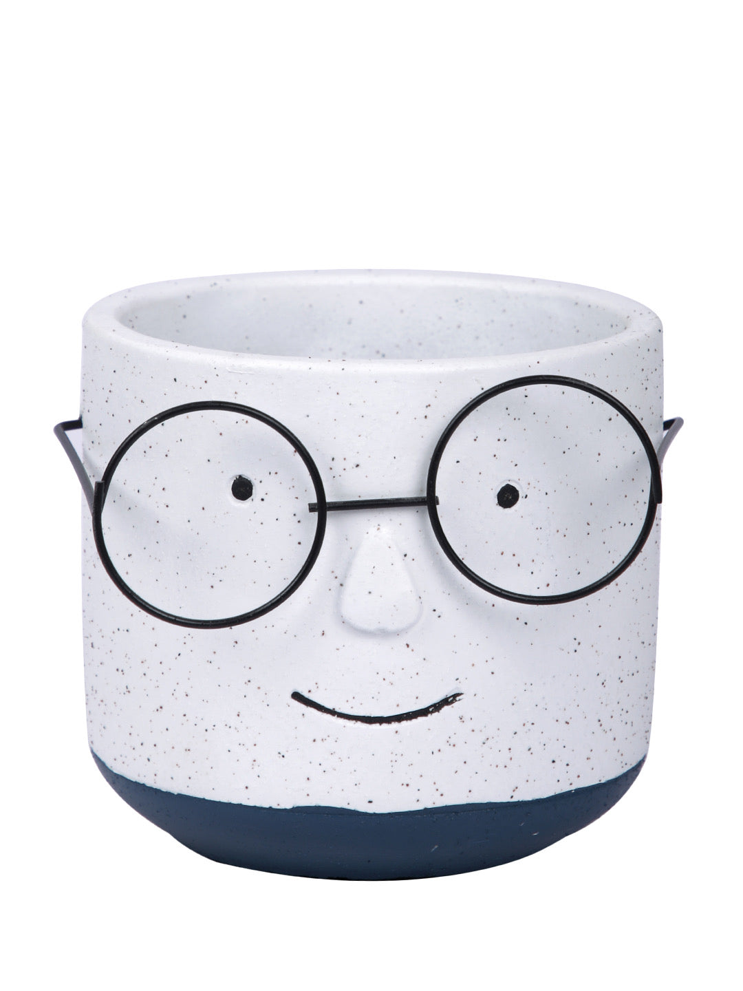 Face with Specs Ceramic White Planter - Small - Default Title (CHC22519)