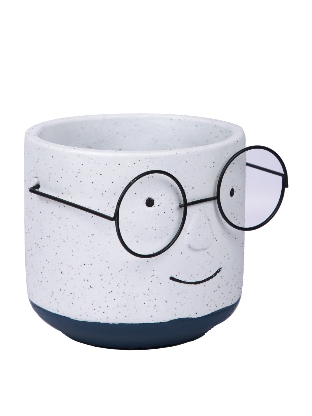 Face with Specs Ceramic White Planter - Small - Default Title (CHC22519)