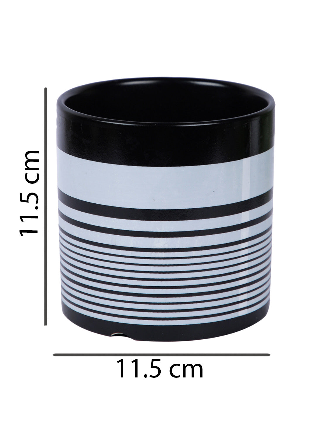 Spiral Print Ceramic Planter - Default Title (CHC22533B)