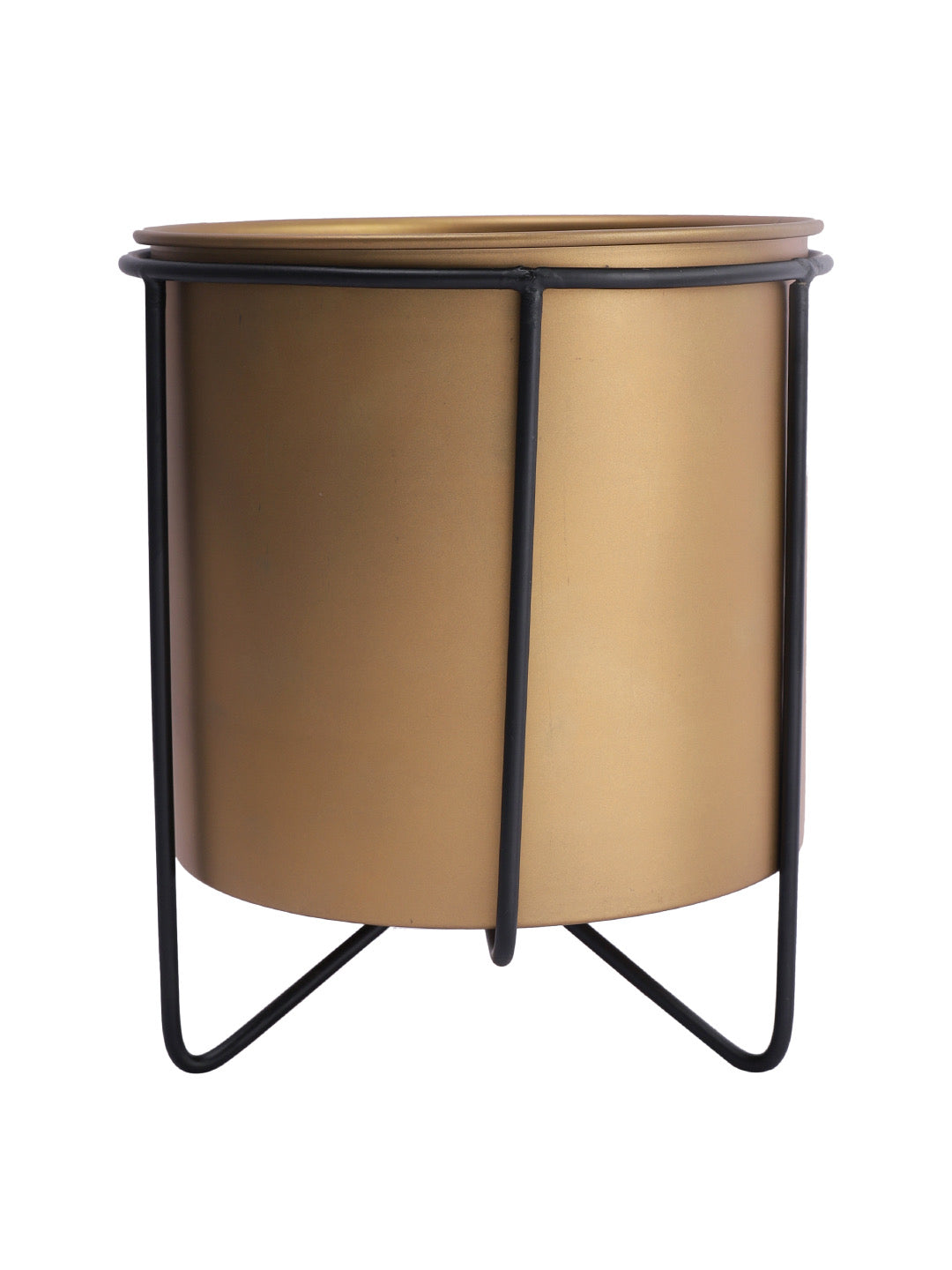 Golden Coated Planter with Stand - Default Title (CHM2125)
